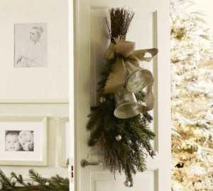 Pottery Barn Silver Bells Swag