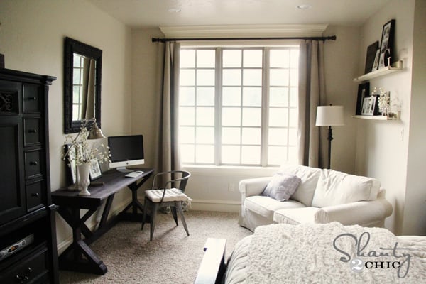 bedroom with desk - Shanty 2 Chic