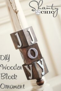 DIY Wooden Block Ornament