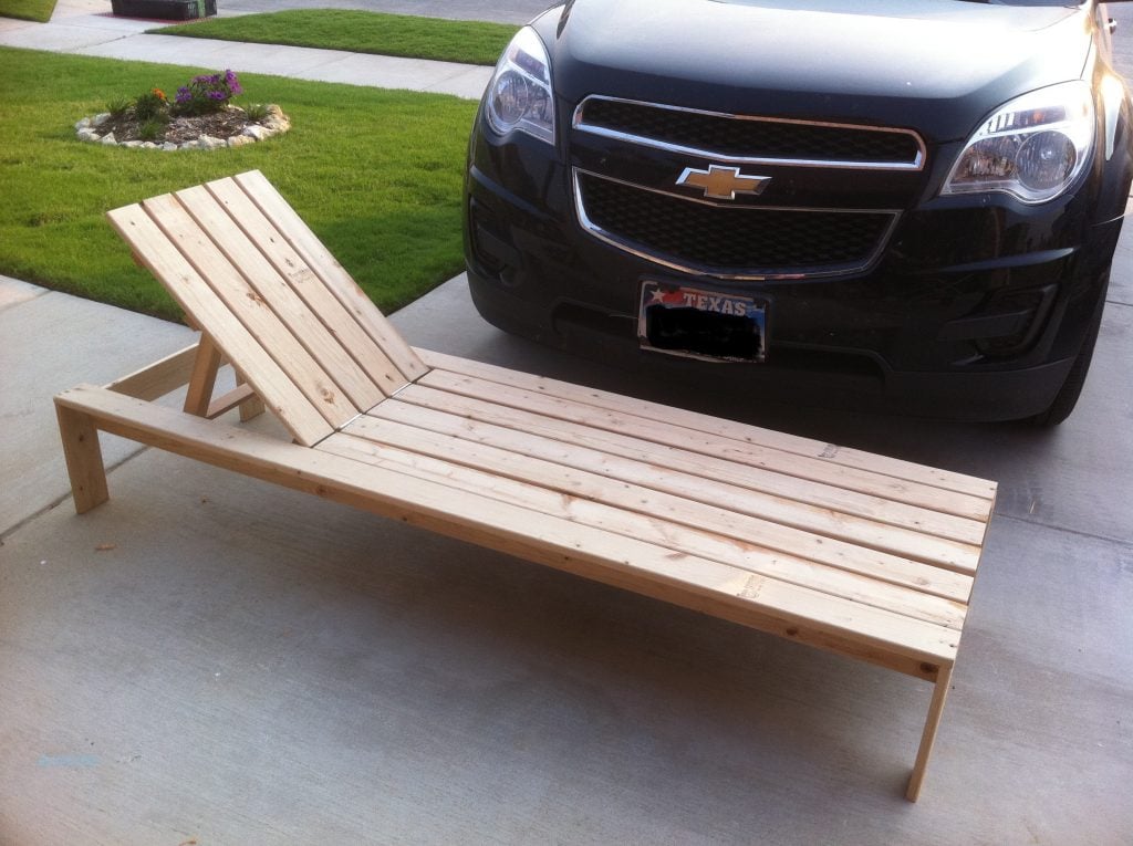 Outdoor Chaise Lounge  How to Build 