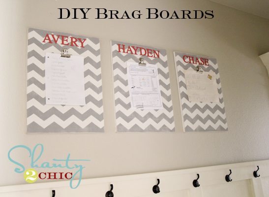 $10 DIY Chevron Brag Boards