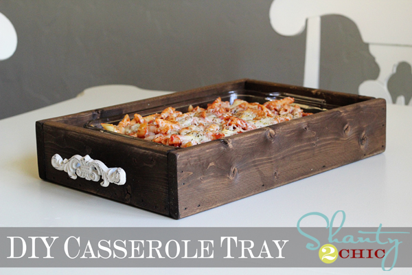 Wood Casserole Dish Storage Organizer