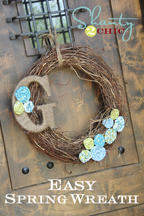 Cheap and Easy Spring Wreath!