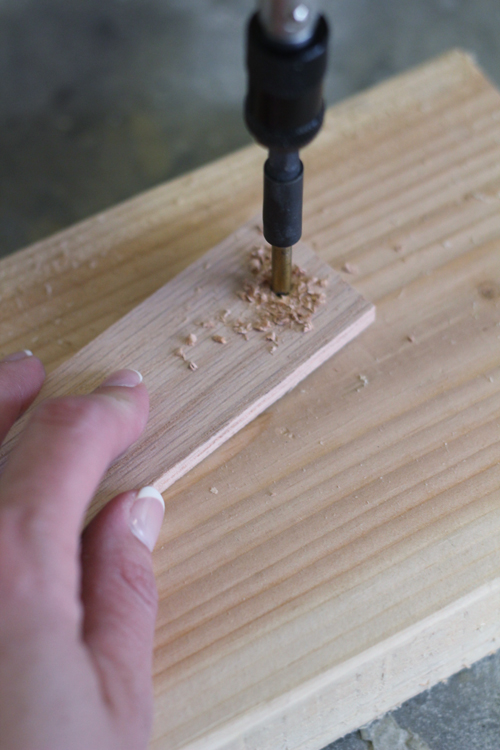 how to drill hole