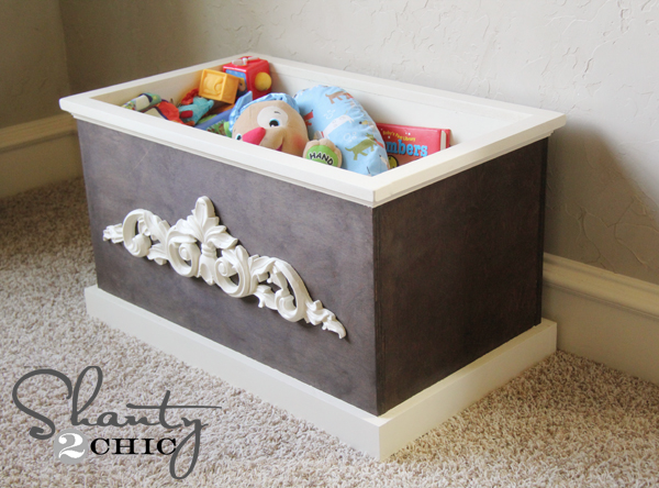 DIY Wood Toy Box or Blanket Box