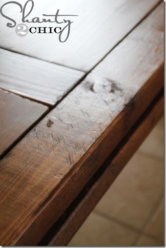 DIY wood table