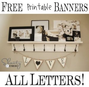 MORE Free Printable Banners ~ Numbers &amp; Shapes!!! - Shanty 2 Chic