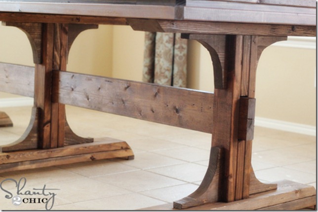 pedestal style farmhouse table