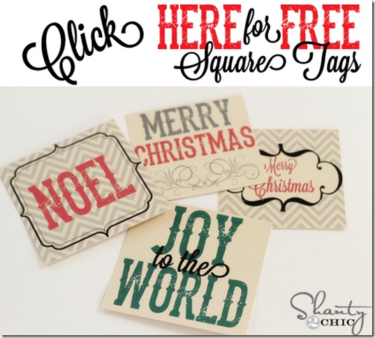 Click Here For Free Square Tags