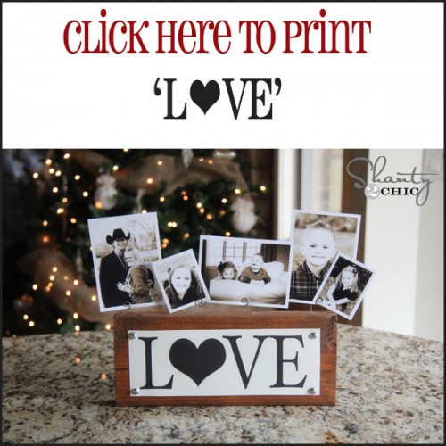 Photo Display Gift & Free Printables