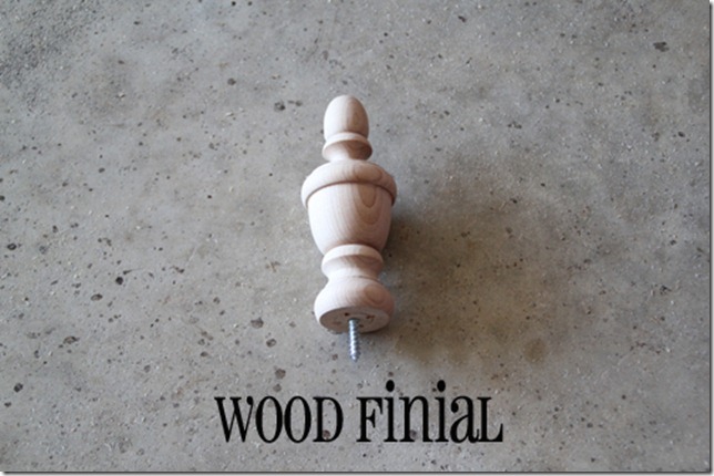 wood finial