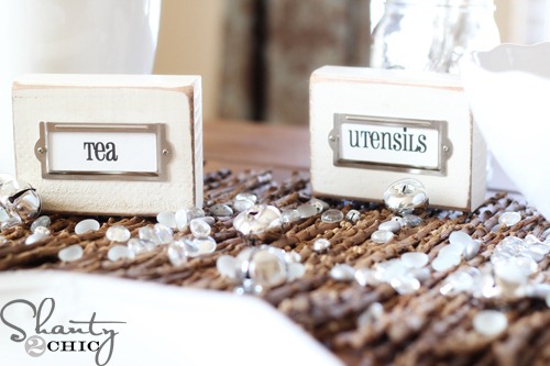 DIY Wooden Block Label Holders & a Giveaway
