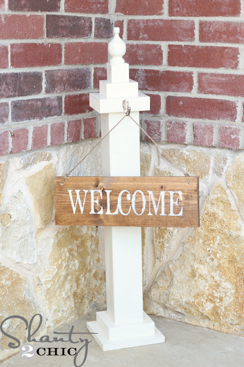 DIY Sign ~ Welcome