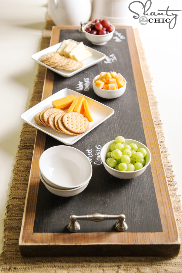 How to Make a Chalkboard ~ Serving Tray