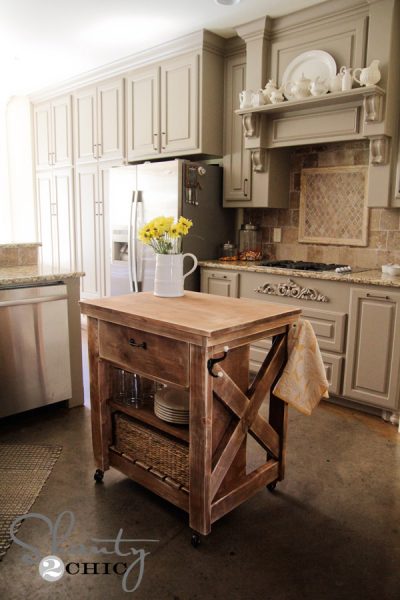 Kitchen Island Inspired by Pottery Barn! - Shanty 2 Chic