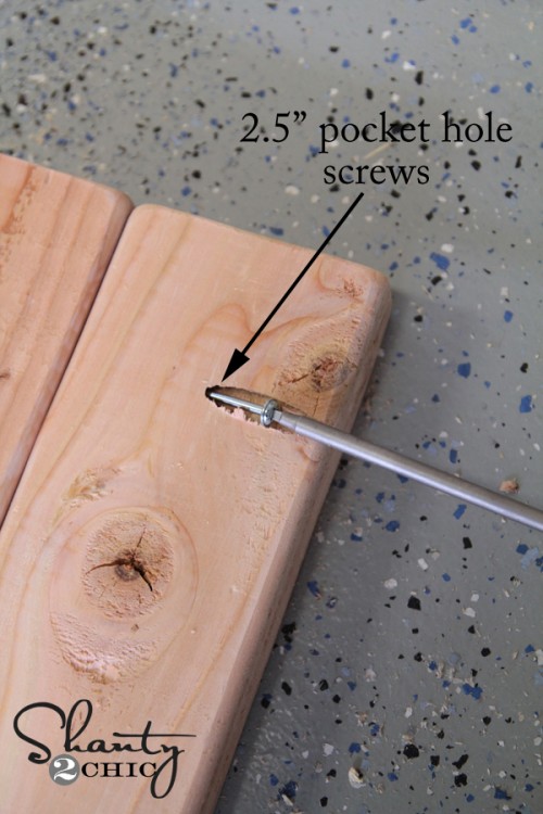 attaching pocket hole screws