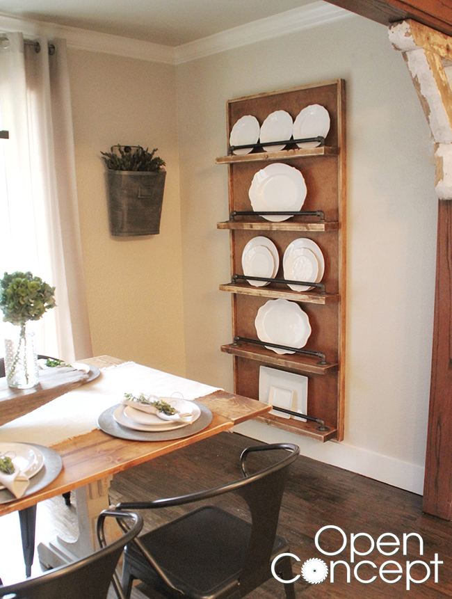 Plate Rack from Open Concept on HGTV