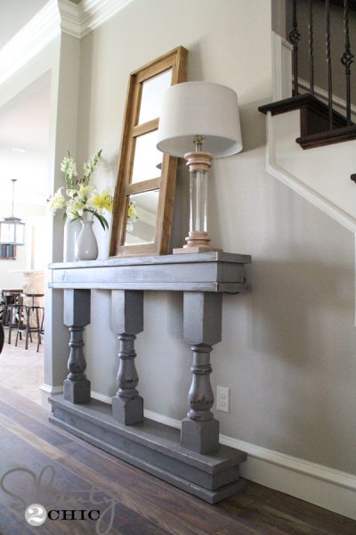 DIY Console Table - Shanty 2 Chic