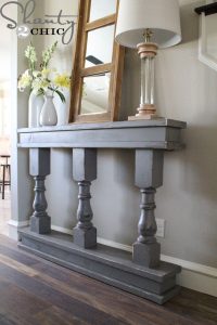 DIY Console Table - Shanty 2 Chic