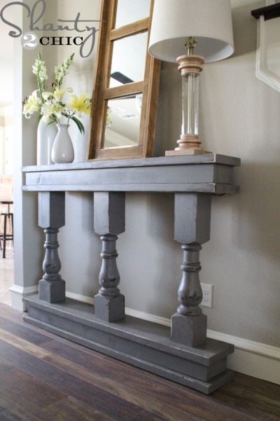 DIY Console Table - Shanty 2 Chic