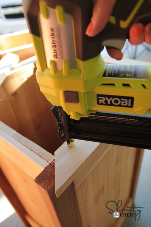 Miter cuts for bench