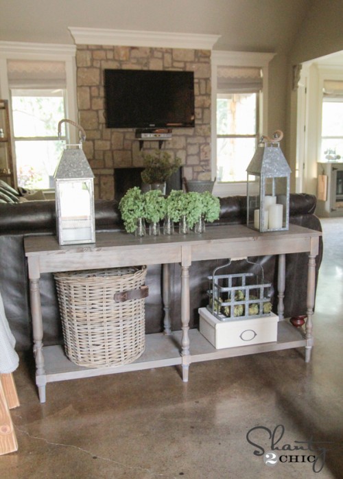 Free Woodworking Plans - DIY Console Table