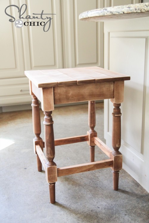 How to build a bar stool