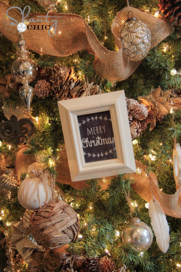 FREE Printable Christmas Ornament Frames - Shanty 2 Chic