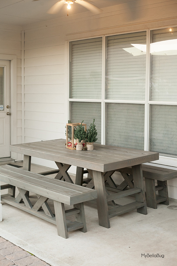 Patio Table With Bench Photos