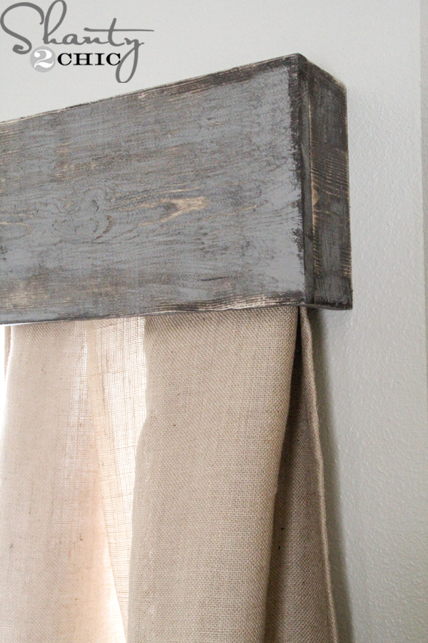 DIY Wooden Window Cornice