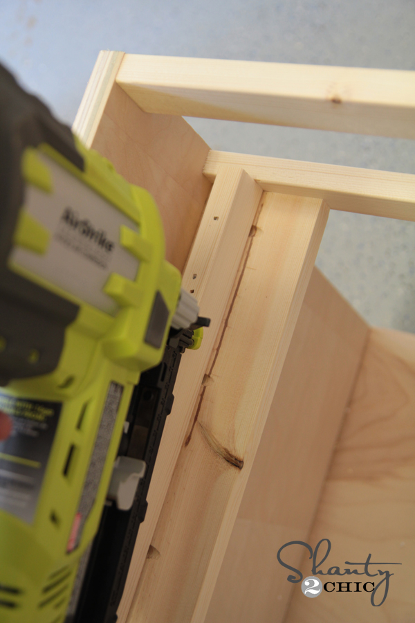 drawer supports attaching