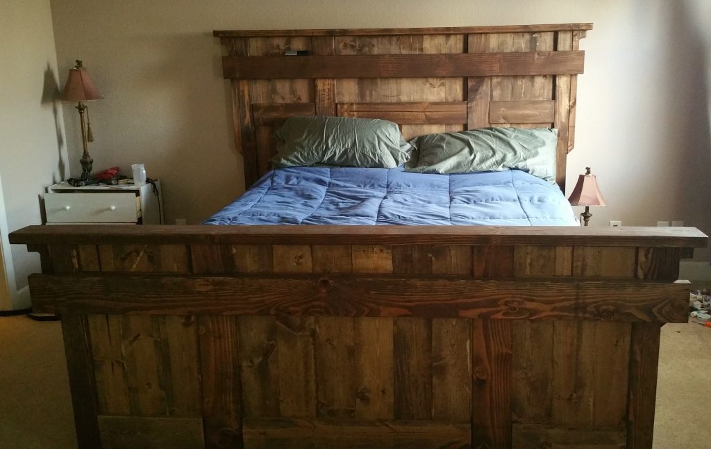 Cal-King Size Bed - Shanty 2 Chic