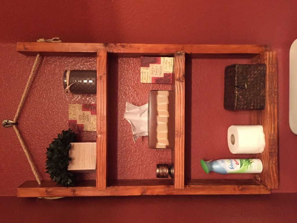 how to build a 10 dollar bathroom shelf - Shanty 2 Chic