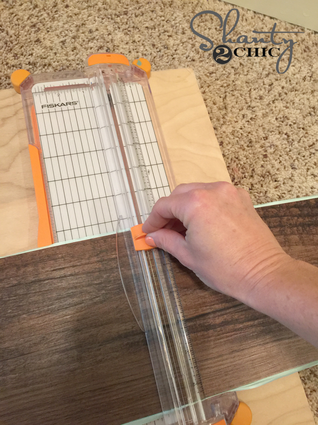 paper cutter to cut vinyl wood