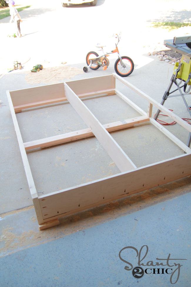 building base of storage bed