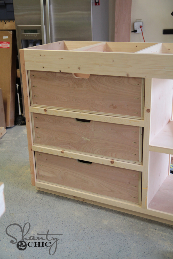 drawers before attaching drawer fronts
