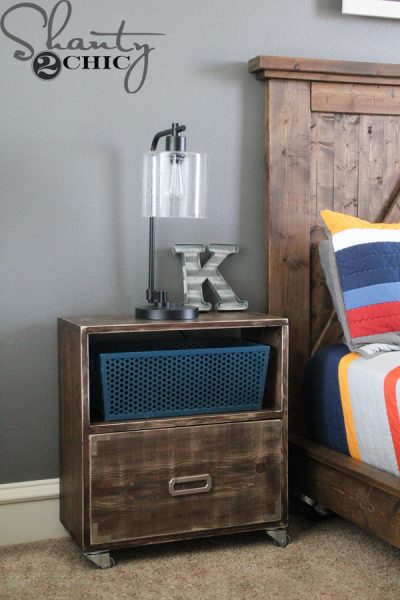 Diy Nightstand On Wheels Shanty 2 Chic