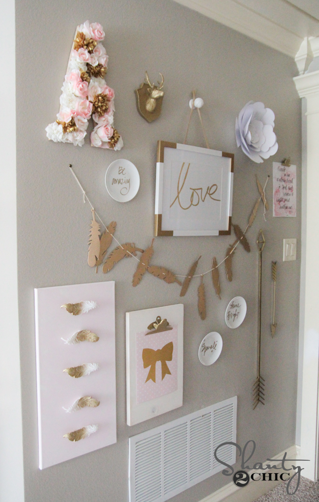 DIY Feature Wall by Shanty2Chic