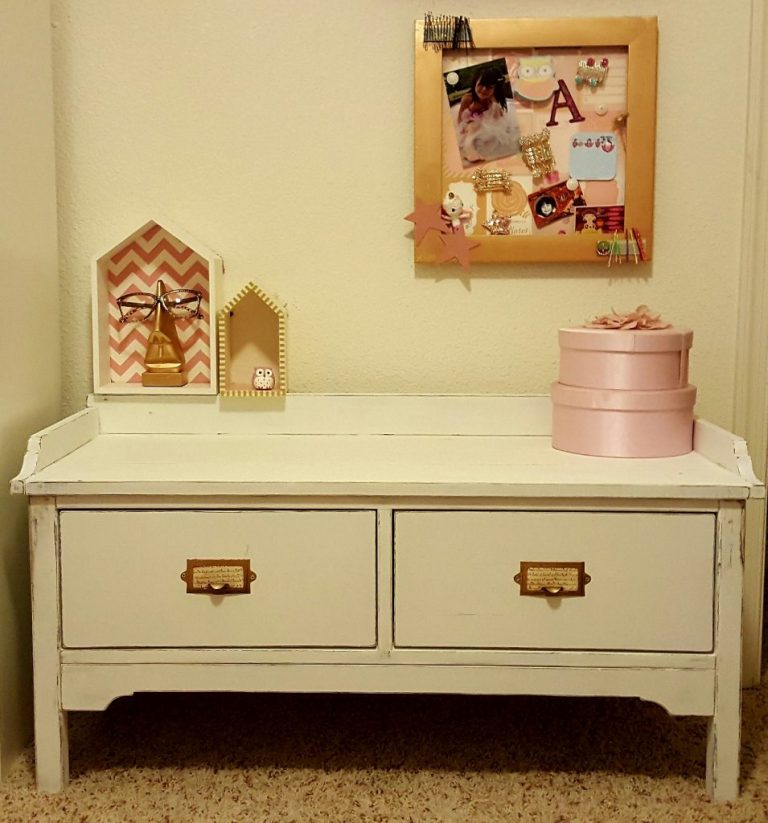 MINI Pottery Barn Bench for my daughter