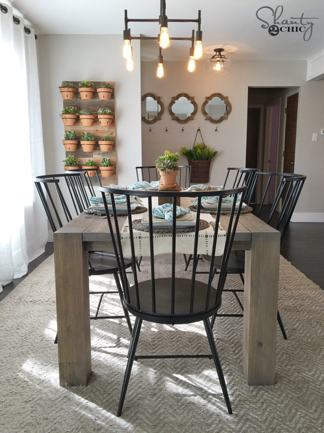 DIY Modern Farmhouse Table as seen on HGTV Open Concept ... (650 x 867 Pixel)