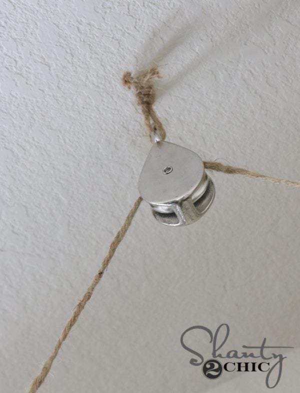 DIY Floating Shelves with Rope and Pulley FREE PLANS!