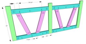 DIY Diagonal Base Farmhouse Console Table - Shanty 2 Chic