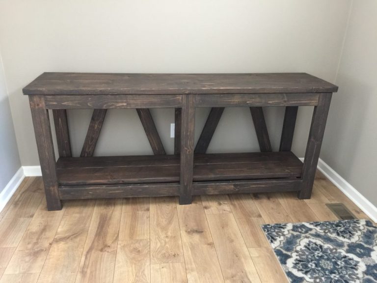 Perfectly imperfect console table