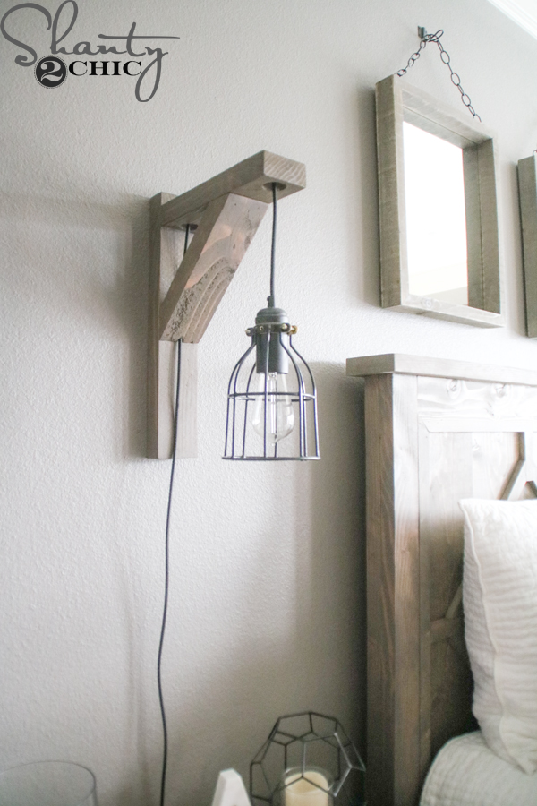 DIY Corbel Sconce Light for $25 - Shanty 2 Chic