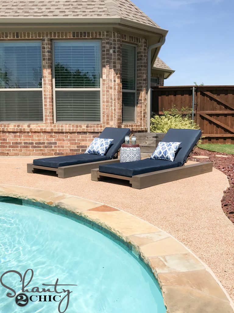 poolside lounge chairs on Diy Outdoor Lounge Chair And How To Video Shanty 2 Chic