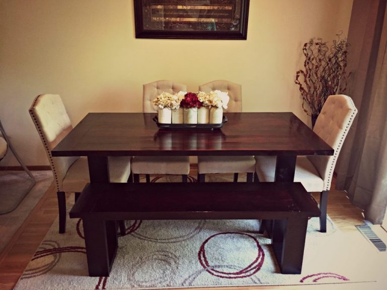 Rustic Modern Dining Room Table
