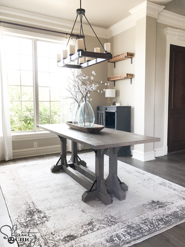 DIY Industrial Corbel Farmhouse Table - Shanty 2 Chic (768 x 1024 Pixel)