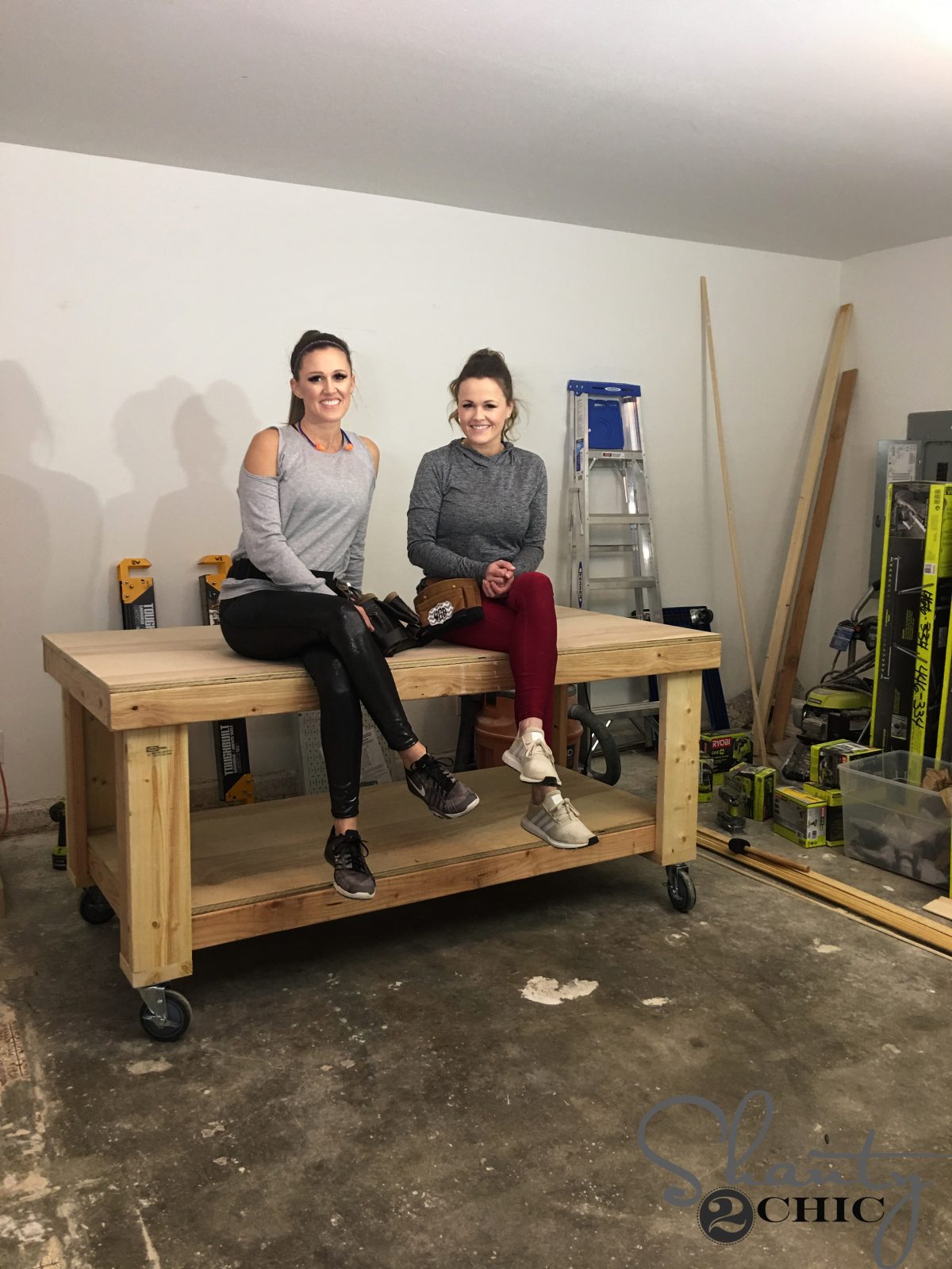 work benches home depot on Diy Workbench Shanty 2 Chic