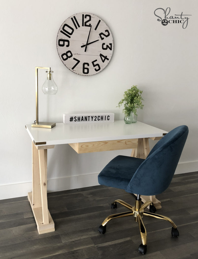 DIY Rustic Modern Writing Desk - Shanty 2 Chic