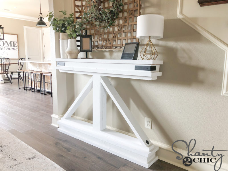 DIY Narrow Console Table - Shanty 2 Chic